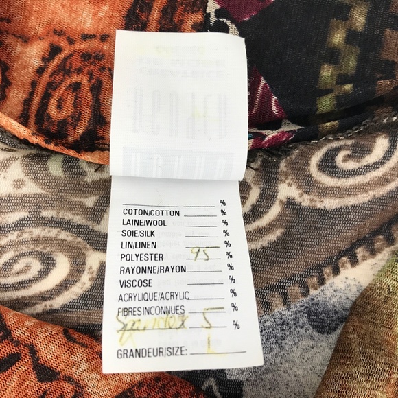 Hoang Nguyen Sz L Top Semi Cowl Multicolor Mesh - Picture 7 of 10